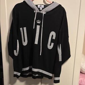 Juicy Couture Black and Gray Hoodie